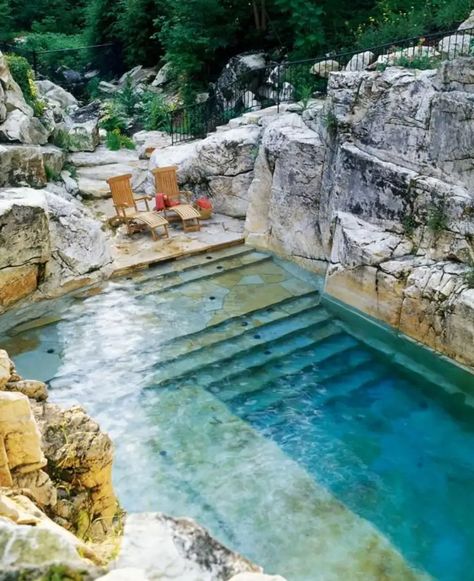 14 of the World’s Most Beautiful and Unique Pools | Apartment Therapy Hotel Swimming Pool, Sport Pool, Infinity Pools, Cool Swimming Pools, Tropical Pool, Natural Swimming Pools, Pool Waterfall, Natural Swimming Pool, Building A Pool