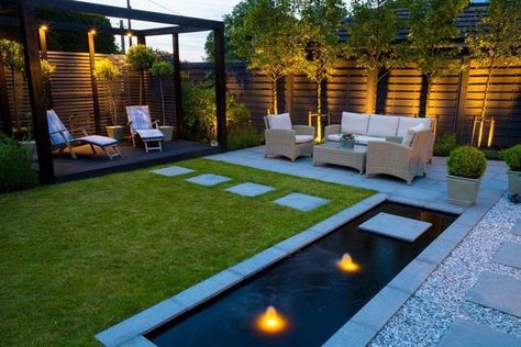 most beautiful garden decor garden landscapaing ideas 2023 Contemporary Small Garden Design, Contemporary Terrace Design, Back Deck Design Ideas, Modern Small Backyard Ideas, Small Contemporary Garden, Landscaping Ideas For Small Backyard, Contemporary Backyard Design, Small Terrace Garden Design, Contemporary Garden Design Landscaping