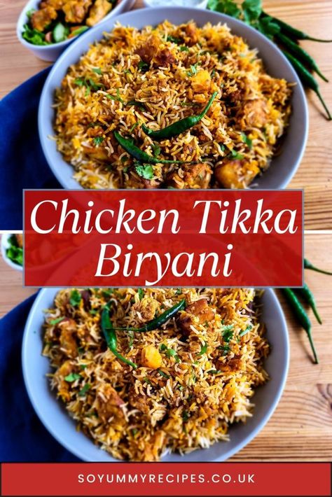 Tikka Biryani Recipe, Chicken Tikka Biryani, 2023 Meals, Biryani Recipes, Biryani Rice, Masala Sauce, Chicken Biryani Recipe, Drizzle Cake, Pakistani Style