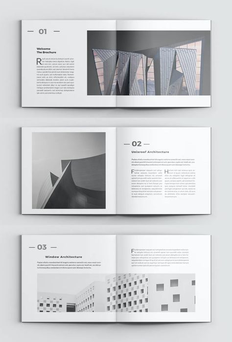 Modern Architecture Brochure Template InDesign - 20 pages Indesign Layout Architecture, Architectural Layout Design, Books On Architecture, Architecture Book Design Layout, Indesign Architecture Portfolio, Architecture Portfolio Pages, Architecture Brochure Design Layout, Architecture Portfolio Table Of Contents, Portfolio Design Layout Architecture