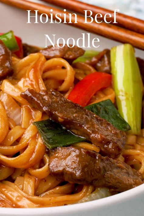 Hoisin Beef, Beef Noodle Stir Fry, Beef Noodles, Asian Stir Fry, Asian Beef, Fried Beef, Beef Stir Fry, Spicy Beef, Noodles Recipe