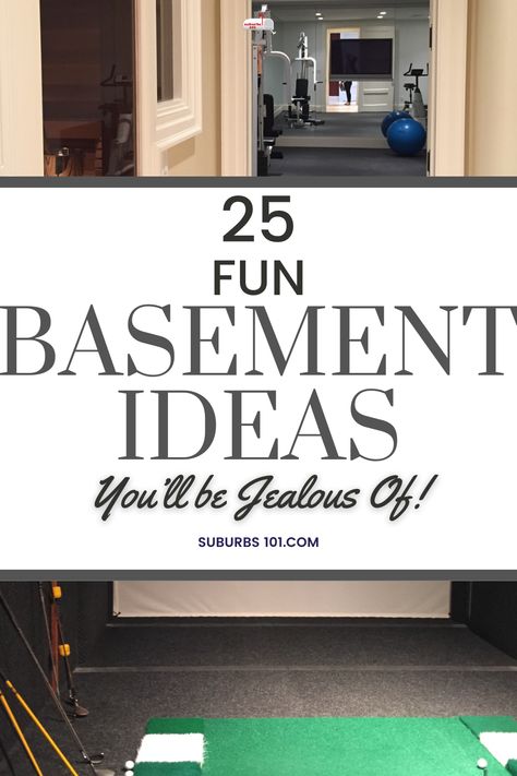 You’ll love these fun basement ideas for adults and families! From basement bar ideas to home gym concepts, luxury home theater setups, golf simulators, and even an indoor basketball court, here are basement design ideas from luxury homes that will truly impress you. These finished basement ideas will inspire your next home renovation project! Basement Open Space Ideas, Eclectic Basement Family Room, Basement Fun Ideas, Black And White Basement Decor, Multi Purpose Basement Layout, Basement Foyer Ideas, Basement Adult Game Room, Basement Designs Layout, Finished Basement Ideas Layout Floor Plans