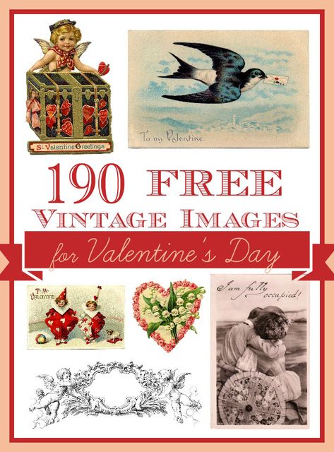 Free Happy Valentine's Day Images for crafts! Here is a great collection of Valentine Clipart including cherubs, cupids, hearts and more! Valentine's Day Images, Images For Valentines Day, Vintage Clipart, Happy Valentines Day Images, The Graphics Fairy, Valentine Images, Valentine Postcards, Vintage Valentine Cards, Valentine Clipart