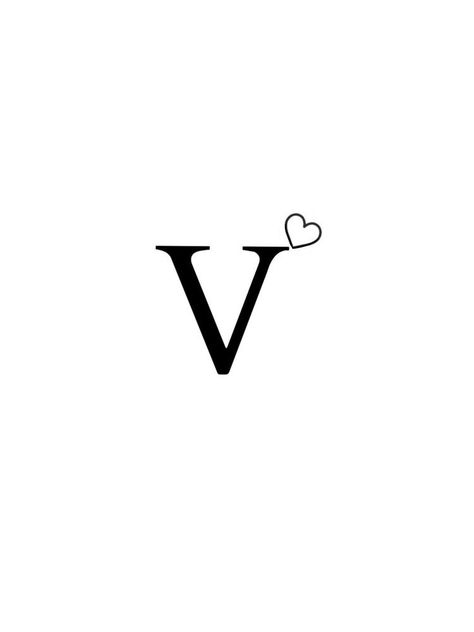 Letter V Aesthetic, V Tattoo Ideas, Letter V Tattoo, J Wallpaper Letter Iphone Aesthetic, V Letter Tattoo, V Letter Images, V Initial, Initial V, V Logo Design