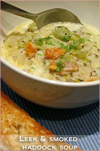 Leek and smoked haddock chowder - Cooksister | Food, Travel, Photography Smoked Haddock Chowder, Smoked Haddock, Leek Recipes, Soup Appetizers, Chowder Recipe, Incredible Edibles, Smoked Fish, Diced Potatoes, Chowder Recipes