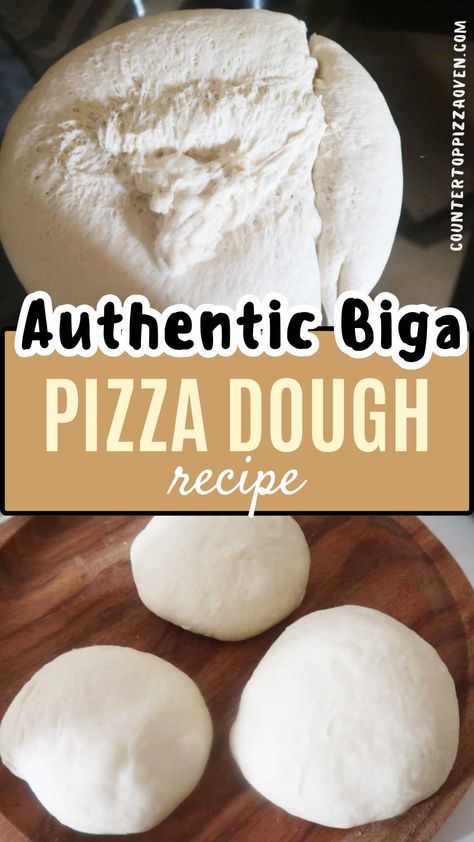 Indulge in the art of pizza-making with our authentic Italian Biga Pizza dough recipe. Crafted with yeast, this recipe produces the finest classic Neapolitan pizzas. Utilize a KitchenAid dough mixer and 00 flour for an easy, quick, and authentic pizza crust. The result? An airy, bubbly dough that rises beautifully. Don't forget, you can freeze the extra dough for future use, ensuring you always have this easy homemade classic Italian pizza dough on hand. Pizza Dough Homemade, Nut Free Breakfast, The Best Pizza Dough, Authentic Pizza, Dough Mixer, Pizza Dough Recipe Easy, Leftover Dough, Neapolitan Pizza, Mixer Recipes