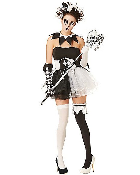 Twisted Jester Adult Womens Costume - Spirithalloween.com Female Jester Costume, Fashion Sketchbook Inspiration, Jester Costume, Halloween Costume Store, Womens Costume, Leg Garter, Lava Lamps, Carnival Of Venice, Halloween Costumes Makeup