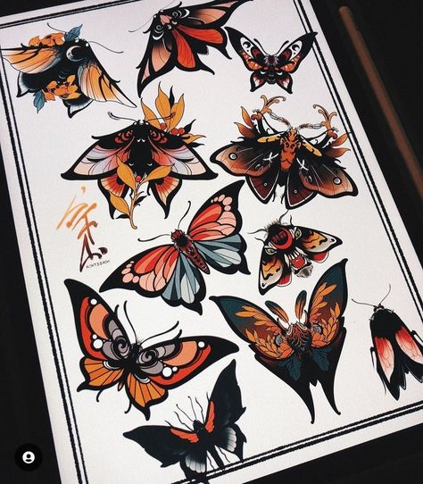 Neo Traditional Art, Borboleta Tattoo, Moth Tattoo Design, Neo Tattoo, Traditional Tattoo Designs, Insect Tattoo, Bug Tattoo, Moth Tattoo, Tattoo Style Drawings