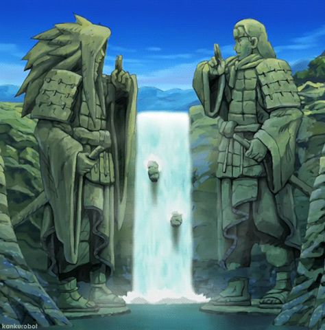 The Valley of the End The End Gif, Naruto Leaf Village, Madara And Hashirama, Naruto Madara, Photo Naruto, Statue Tattoo, Naruto Tattoo, Itachi Uchiha Art, Naruto Gif