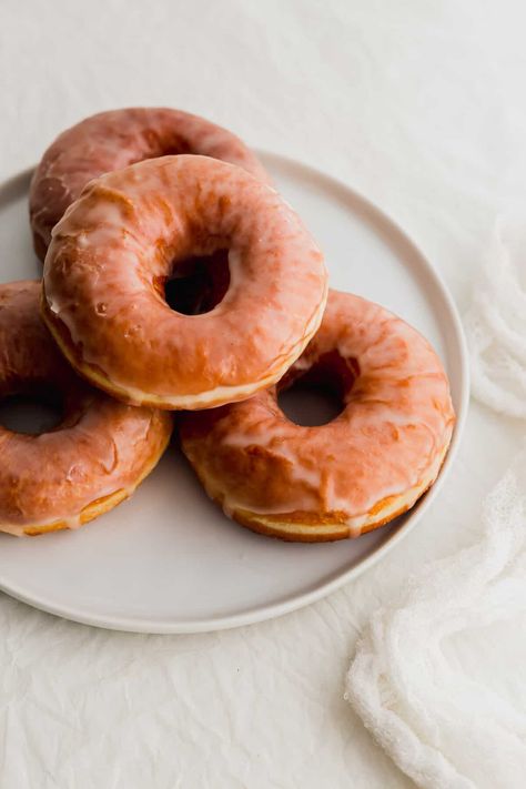 Classic Glazed Doughnuts (Small-Batch) | Sift & Simmer Classic Donut Recipe, Ring Doughnut, Polish Donut, French Donuts, Jelly Donut, Doughnut Recipe Easy, Maple Bars, Easy Donut Recipe, Yeast Donuts