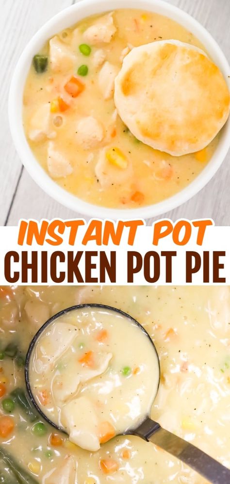 Instant Pot Chicken Pot Pie, Pot Pie Casserole, Chicken Pot Pie Filling, Chicken Pot Pie Casserole, Chicken Pot Pie Recipe, Puff Pastry Crust, Pot Pie Filling, Chicken Pot Pie Soup, Pot Pie Soup