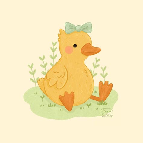 Anna Lunak - Illustrator & Shop Owner on Instagram: “This cute duckling is preparing to keep you company as a magnetic bookmark 🧡 Will be available this Saturday 6pm CEST with lots of other …” Duck Drawing, Cute Ducklings, Murals For Kids, Loving Memory, Shop Owner, Embroidery Hoop Art, Cool Backgrounds, Purple Wallpaper, Room Posters