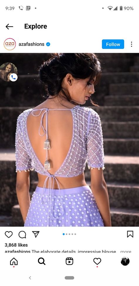 Backless Blouse With Sleeves, Farewell Blouse, Long Sleeve Saree Blouse, Long Sleeve Blouse Designs, Front Blouse Designs, Full Sleeves Blouse Designs, Sleeveless Blouse Designs, Fashionable Saree, Full Sleeve Blouse