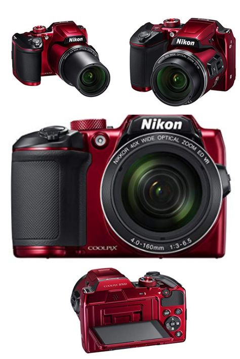 Nikon COOLPIX B500 Digital Camera (Red)   ISO 6400, 74 fps Continuous Shooting. WiFi: Yes 18 Scene Modes, Easy Auto Mode Remote Control via Smartphone or Tablet Supplied with: Four LR6/L40 AA Alkaline Batteries, UC-E16 USB Cable, AN-CP21 Strap, LC-CP31 Lens Cap 40x Optical Zoom Lens, 80x Dynamic Zoom 3" 921k-Dot Tilting LCD  #affiliate #nikon #camera #nikondigitalcamera Nikon Coolpix B500, Coolpix B500, Nikon Digital Camera, Nikon Camera, Nikon Coolpix, Lens Cap, Zoom Lens, Usb Cable, Digital Camera