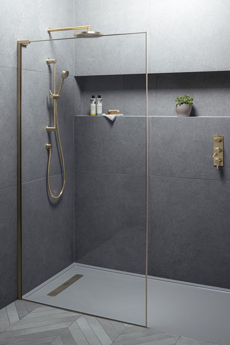 EAUZONE FRAMED WET ROOM PANEL - Matki Small Wet Room, Small Ensuite, Room Panel, Small Shower Room, Wet Room Bathroom, Ensuite Shower Room, Wet Room Shower, Shower Wall Panels, Wet Room