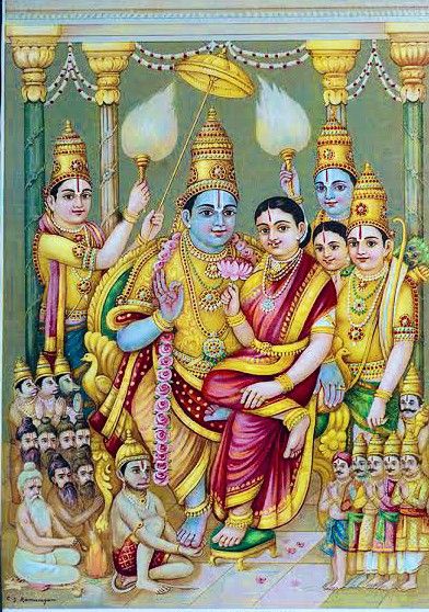 Ram Pattabhishekam Tanjore, Ram Pattabhishekam Painting, Rama Pattabhishekam Painting, Sri Rama Pattabhishekam, Rama Pattabhishekam, Puja Decoration Ideas, Tamil God, Puja Decoration, Mysore Painting