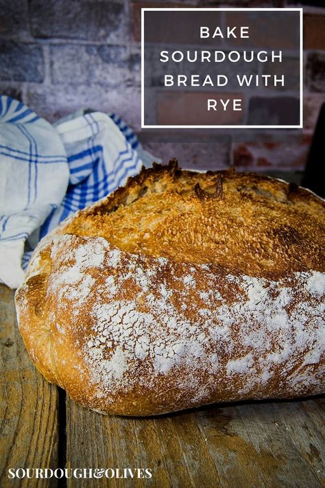 Recipe for sourdough rye bread Rye Sourdough Bread Recipe, Rye Sourdough Bread, Rye Sourdough, Sourdough Rye, Rye Flour, Sour Dough, Sourdough Bread Recipe, No Knead Bread, Rye Bread