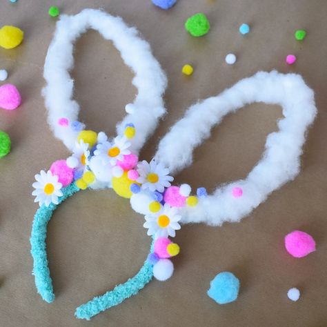 Diy Easter Bunny Ears, Easter Bunny Headband, Easter Hat Parade, Diy Easter Bunny, Easter Bunny Costume, Horse Costume, Bunny Headband, Diy Bunny, Happy Halloweenie