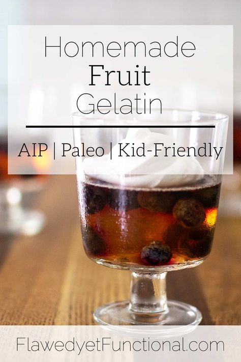 Paleo Jello, Fruit Gelatin, Aip Snack, Paleo Kids, Jello Gelatin, Kid Friendly Dessert, Aip Paleo Recipes, Aip Desserts, Gelatin Recipes