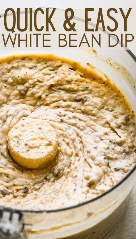 Hummus With Cannellini Beans, Italian White Bean Dip, Italian Veggie Dip, Cannellini Bean Hummus, Canelli Bean Dip, Pita Dip Recipes, Recipes With Canelli Beans, Bean Spread Recipes, Bean Dip Cold