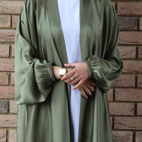 Eid Fashion, Drawstring Sleeve, Dress Abaya, Abaya Kimono, Plus Size Cardigan, Mode Abaya, Muslim Dress, Plus Size Cardigans, Abaya Dress