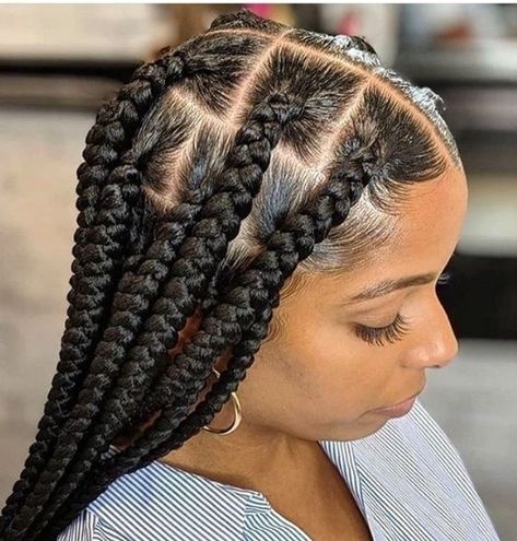 Hairstyles Indian, Big Box Braids Hairstyles, Jumbo Box Braids, Box Braids Hairstyles For Black Women, Braids Hairstyles Pictures, Quick Braided Hairstyles, Box Braid, Box Braids Styling, Girls Hairstyles Braids