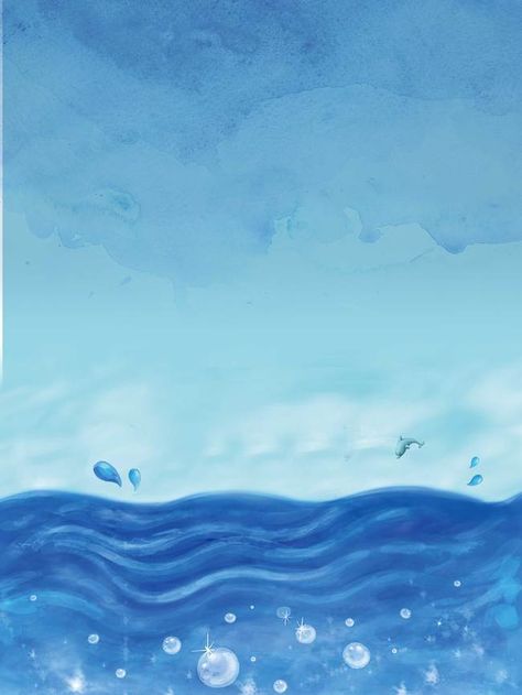 Ocean Template Background, Ocean Background Aesthetic, Ocean Template, Blue Ocean Background, Background Images Blue, Ship Background, Blue Template, Free Background Photos, Fish Background