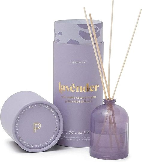 Amazon.com: Paddywax Petite Collection Scented Oil Reed Diffuser, 1.5-Ounce, Lilac-Lavender : Home & Kitchen Paddywax Candles, Mini Diffuser, Lemon Flowers, Blush Peonies, Lemon Leaves, Scented Oil, Lavender Garden, Vanilla Orchid, Scent Diffuser