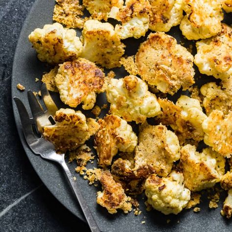 Parmesan Roasted Cauliflower | Cook's Country Easy Roasted Cauliflower, Parmesan Roasted Cauliflower, Donut Toppings, Cookie Toppings, America's Test Kitchen Recipes, Thanksgiving Sides, Fool Proof Recipes, Americas Test Kitchen, Cauliflower Recipes