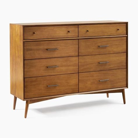 Dresser Dressers + Armoires | West Elm Contemporary Dresser, Mid Century Bedroom, Design Your Bedroom, 8 Drawer Dresser, Walnut Dresser, Mid Century Dresser, Modern Dresser, 6 Drawer Dresser, Dressers And Chests