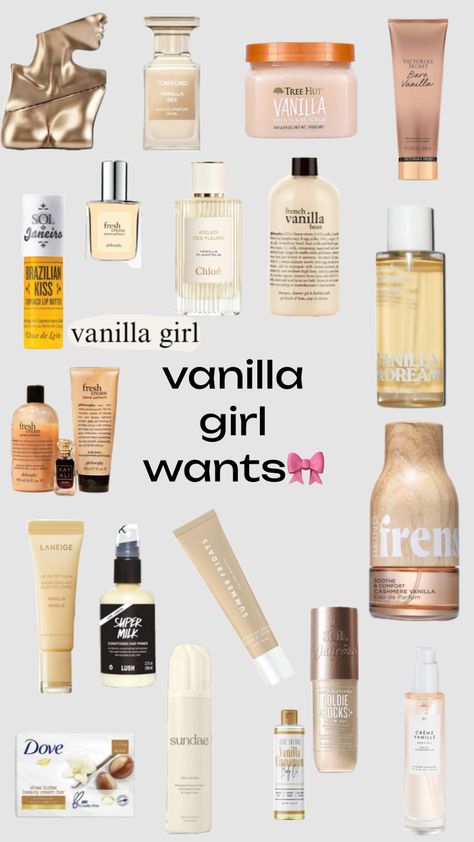 #vanilla French Vanilla Bean Body Wash, Vanilla Scented Hair Products, Best Vanilla Lotion, Vanilla Beauty Products, Body Care Vanilla, Sweet Vanilla Perfume, How To Be A Vanilla Girl, Vanilla Hygiene Products, Cheap Vanilla Perfume