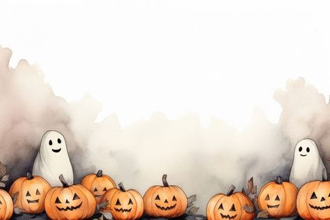 Halloween minimal background halloween backgrounds anthropomorphic.  | premium image by rawpixel.com / Ketsarin Orange Watercolor Background, Backgrounds Halloween, Halloween Watercolor, Background Halloween, Minimal Background, Orange Watercolor, About Halloween, Halloween Images, Halloween Backgrounds