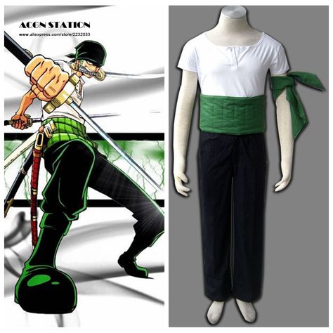 Zoro Costume, Roronoa Zoro Cosplay, Zoro Cosplay, Kid Halloween, Cheap Halloween Costumes, One Piece Cosplay, Outfits Polyvore, Zoro One Piece, Anime Inspired Outfits