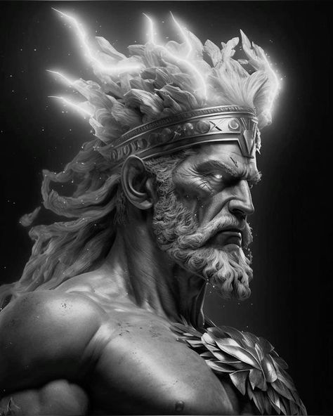 #zeus #tattoo #idea #poseidon #hades #chronos #lightning #god #thunder Greek Gods Artwork, Tattoo Bible Verse, Lightning God, Bible Verse Tattoo, Aesthetic Heaven, Heaven Aesthetic, Hades Tattoo, Zeus Greek, Zeus God