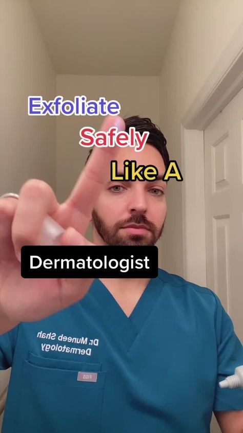 Exfoliate Face Products Skincare, Dermatologist Reacts Videos, Dr Shah Dermatologist Videos, Dr Shah Dermatologist, Exfoliators For Face, Dermatologist Skincare Routine, Exfoliate Face Products, Dermatologist Reacts, Dermatologist Aesthetic