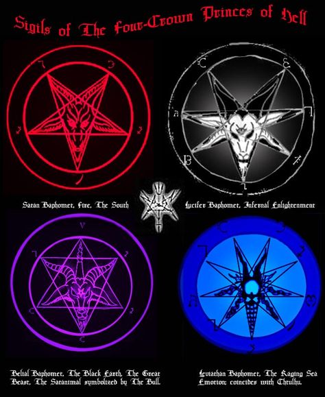 Four faces to Hell Demon Symbols, The Satanic Bible, Rune Symbols, Black Magick, Apocalypse Art, Occult Symbols, Magic Symbols, Occult Art, Demon Art