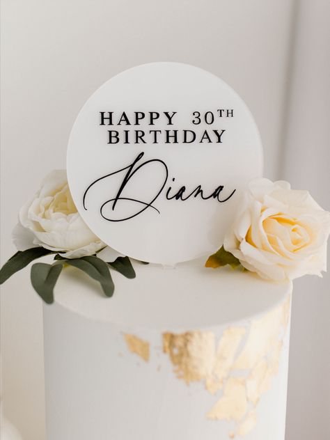 Classy Cake, Anniversary Topper, 30 Cake Topper, 30th Birthday Cake Topper, Cricut Cake, 30 Cake, Laser Cut Decor, 30 Birthday Cake, Happy 30th