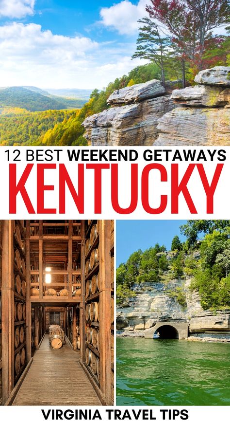 On the search for the best weekend getaways in Kentucky? We have you covered - these historical and nature sights are the best weekend trips in KY! | Weekend trips in Kentucky | Kentucky weekend getaways | Kentucky bucket list | Kentucky things to do | Things to do in Kentucky | Weekend getaways in KY | Kentucky road trips | Kentucky itinerary | Kentucky parks | Kentucky hiking | What to do in Kentucky | Places to visit in Kentucky | Kentucky trails | Mammoth Cave National Park Places To Visit In Kentucky, Kentucky Hiking, Lubec Maine, Kentucky Camping, Cheap Weekend Getaways, Kentucky Attractions, Kentucky Vacation, Best Weekend Trips, Kentucky Bourbon Trail