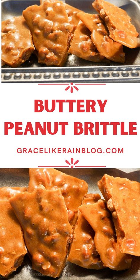 Peanut Brittle is a holiday classic but it’s made even better when you add extra butter to the recipe. Making Peanut Brittle can be a daunting task but follow these keys to success and you’ll pull it off every single time! | Buttery Peanut Brittle | Classic Peanut Brittle | Easy Peanut Brittle | No Fail Peanut Brittle | Peanut Brittle with Raw Peanuts | Thanksgiving dessert recipes #Peanuts #PeanutBrittle #ChristmasCandy #Christmas #Thanksgiving No Fail Peanut Brittle, Peanut Brittle With Raw Peanuts Recipe, The Best Peanut Brittle Recipe, Buttery Peanut Brittle Recipe, See’s Peanut Brittle Recipe, See's Peanut Brittle Recipe, Peanut Brittle Recipe Old Fashioned, Buttery Peanut Brittle, Easy Peanut Brittle