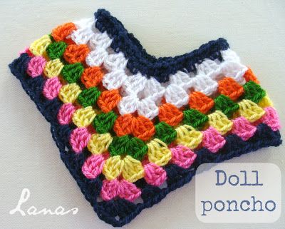 Karen Mom of Three's Craft Blog: A Wonderful Free Poncho Pattern For Those Who Crochet! Crochet Baby Poncho, Crochet Doll Clothes Patterns, American Girl Crochet, American Girl Patterns, Poncho Crochet, Crochet Barbie Clothes, American Girl Doll Patterns, American Girl Doll Clothes Patterns, Crochet Barbie