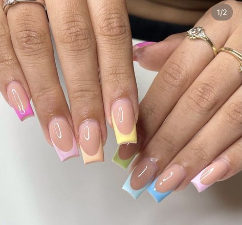 Unghie Sfumate, Summery Nails, Short Square Acrylic Nails, Acrylic Nails Coffin Short, Summer Acrylic Nails, Short Acrylic Nails Designs, Pink Acrylic Nails, Square Acrylic Nails, Long Acrylic Nails