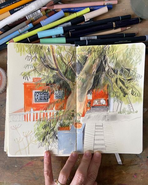 Sarah Dyer, Art Graf, Drawing From Life, Cats Sitting, Pencils Art, Color Pencil Illustration, Observational Drawing, Eucalyptus Tree, Art Diary