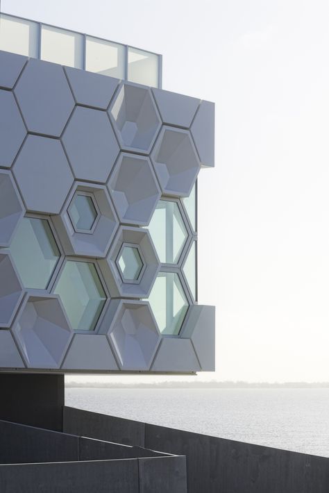 Hexagon Facade, Hexagonal House, Hexagonal Architecture, Module Architecture, Conceptual Model Architecture, Facade Pattern, Beehive Design, Facade Architecture Design, Parametric Architecture