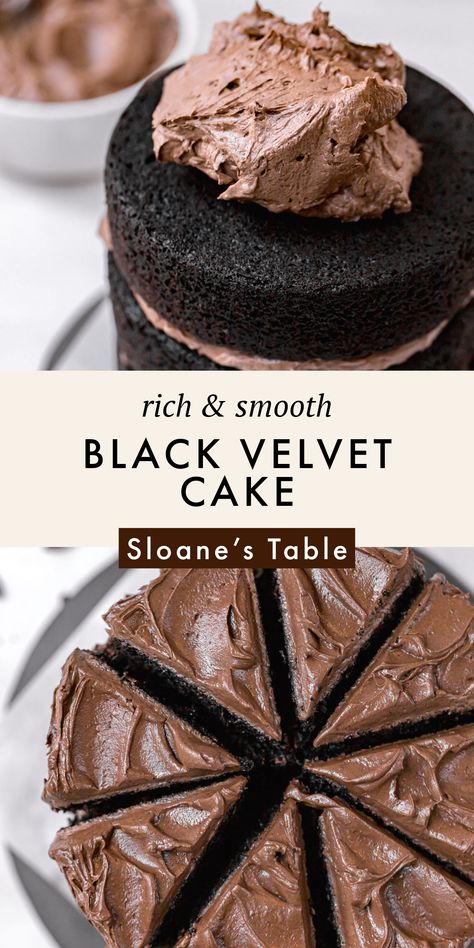 Chocolate Red Velvet Cake, Chocolate Velvet Cake, Black Velvet Cake, Black Velvet Cakes, Fudgy Cake, Paris Bakery, Velvet Cake Recipes, Chocolate Cake Recipes, Black Cake