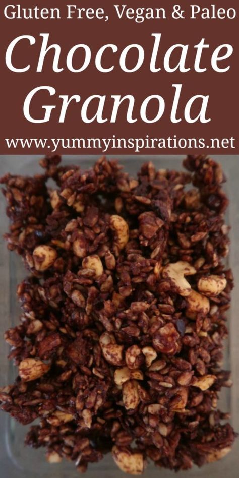 Gluten Free Granola Recipe, Easy Granola Recipe, Paleo Granola, Nourishing Food, Best Granola, Vegan Granola, Clean Foods, Gluten Free Granola, Paleo Recipes Dessert