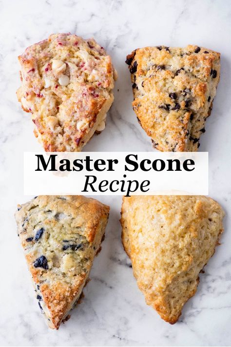 Make tall, buttery, flaky scones like a pro in just 10 minutes of active prep time with my tried and true scones recipe. Now you can make moist, flavorful scones with your choice of add-ins that rival your local bakery. Keep reading for all my add-in ideas, tips, and tricks for scone perfection! Best Ever Scones, Sweet Scones Recipe Easy, Walnut Scones, Coconut Scones, Best Scone Flavors, Fun Scone Flavors, How To Make Perfect Scones, Easiest Scone Recipe, Scones Recipe