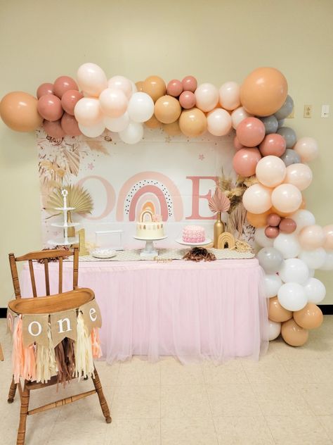 Isnt She Onederful Birthday Theme Boho, Isn't She Wonderful Birthday Party, Boho One Year Old Birthday, Boho 1st Birthday Party Girl, One Derful First Birthday Girl, Boho First Birthday Girl, Boho Rainbow First Birthday Party, Boho Rainbow 1st Birthday Party, Bohemian First Birthday