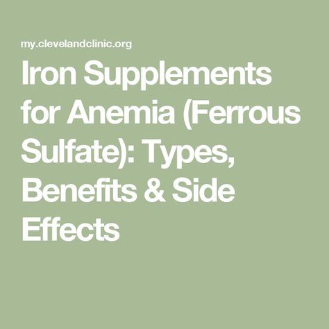 Iron Supplements for Anemia (Ferrous Sulfate): Types, Benefits & Side Effects Fruits High In Iron, Best Iron Supplement, Iron Benefits, Healthy Food Activities, Ferrous Sulfate, Iron Supplements, Rare Genetic Disorders, Iron Supplement, Calcium Supplements