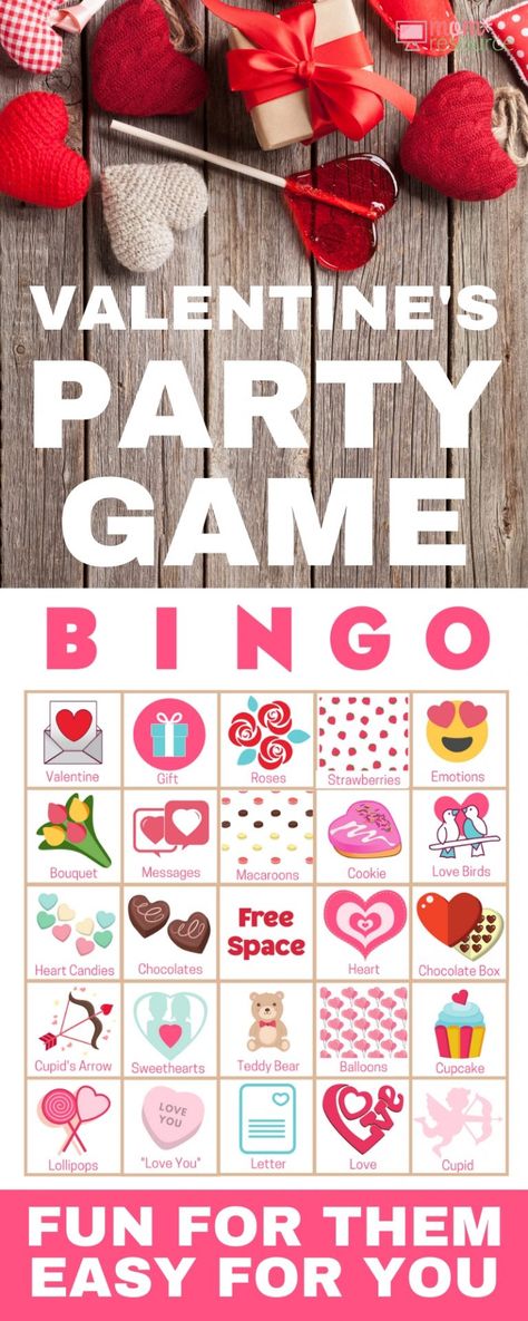 Valentine's Day bingo cards perfect for any group! Get 40 printable bingo cards now - a perfect holiday theme for a Valentine's Day party with kids or Valentine's Day party for adults or office parties. With words and pictures and instructions for how to play, these bingo cards you’ll find the perfect games & ideas for your Valentine's Day party! Party For Adults, Printable Bingo Cards, Valentine's Day Party Games, Valentine Party Game, Valentine Bingo, Adult Valentines, Valentine's Party, Valentines Games, Valentinstag Party