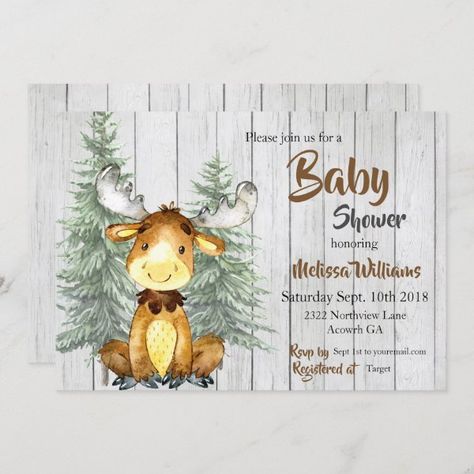 Rocky Mountain Diaper Raffle Enclosure Card Moose Baby Shower, Rustic Baby Shower Invitations, Custom Baby Shower Invitations, Boho Baby Shower Invitations, James Reid, Baby Shower Invitation Cards, Woodland Baby Shower Invitations, Baby Shower Card, Carton Invitation